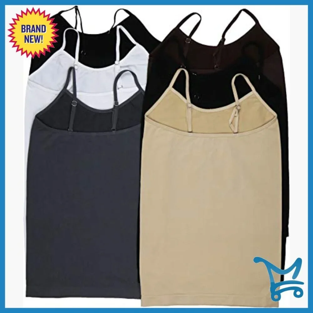 Women's Fitted Adjustable Spaghetti Strap Camisole for Layering